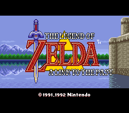 Legend of Zelda, The - A Link to the Past (Europe) Title Screen